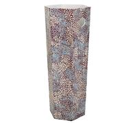 Wonderlust Deco - Paragüero de capiz blanco, rojo y azul estampado 24x24x58h cm Blanco 24x24x58h cm