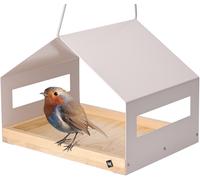 WONDERMAKE Cibarium5 Casa para Pájaros Hängend Beige Madera Metal Acero
