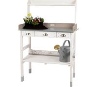 WONDERMAKE Grande Mesa de Plantas Madera,Cajones Impermeable,Grilltisch Jardín