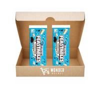 Wondermarket. Pack 2 MrBeast Feastables Cookie & Cream. Tableta de chocolate crujiente