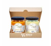 Wondermarket. Pastas del huerto. Pasta de aji amarillo y pasta de ajo. Condimento peruano.