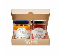 Wondermarket pastas peruanas: pasta de ají amarillo y pasta de rocoto. Pastas del huerto.