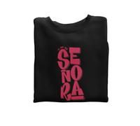 Wondernastic - Sudadera Sí, Soy una señora, Talla M, Color Negro, Sin Capucha, Unisex, Apta para Lavadora, Divertido y Original, Diseño Exclusivo