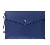 Wonderpool A4 Bolsas Documentos Sobre de Cuero - liviana Sobres Funda Portafolios Multifunción Para Papel Papelería y Estuche Tableta, PC Organizadoras Soporte (Azul)