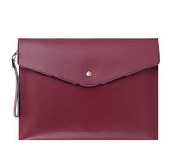 Wonderpool A4 Bolsas Documentos Sobre de Cuero - liviana Sobres Funda Portafolios Multifunción Para Papel Papelería y Estuche Tableta, PC Organizadoras Soporte (Vino rojo)