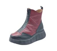 Wonders A-3613 Wild Negro Vino Botas para Mujer de Cuero, Negro Vino, 39 EU
