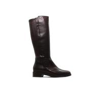 Wonders - Botas altas de mujer,tacón bajo cuadrado,piel,cierre de cremallera,elástico en la parte trasera para: Mujer color: TESTA talla:39
