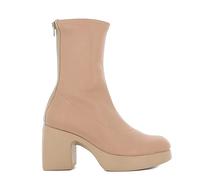 Wonders Botín Plataforma Cremallera Mujer Piel marrón para: Mujer Color: Taupe Talla: 38