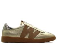 Wonders - Deportiva clásica,Cierre de Cordones,Plantilla Extraible,Suela de Goma,Animal Print,Serpiente para: Mujer Color: Platino Talla:38