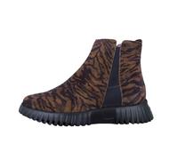 Wonders Flexfly Botines Mujer Plataforma Ante Marrón A-4404 - Botín Cómodo y Ligero, Fabricado en España, Talla 42 EU