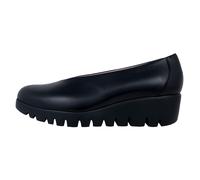 Wonders Fly: Zapatos Para Mujer Con Cuña Para Mujer Piel Negro C-33100