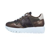 Wonders Odisei: Zapatillas Para Mujer Plataformas Oro Piel Ligero A-2491