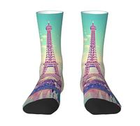 Wonders of the World - Calcetines para hombre y mujer, suaves, transpirables, flexibles, cómodos con diseño elegante, el mejor regalo, blanco, Altoa única