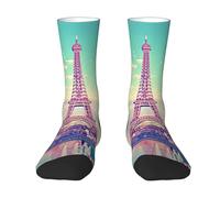 Wonders of the World - Calcetines para hombre y mujer, suaves, transpirables, flexibles, cómodos con diseño elegante, el mejor regalo, 2 Negro-2, Altoa única