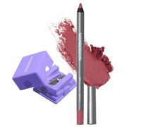Wonderskin 360 Contour Lip Liner Pencil con sacapuntas - Lápiz delineador de labios de larga duración, afilable, resistente al agua y a prueba de transferencia - Tono nude (Rosewood)