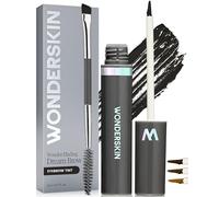 Wonderskin Dream Brow Gel para Cejas, gel resistente al agua, relleno de cejas a prueba de transferencia, gel con color negro, máscara de cejas en un solo paso (Negro)