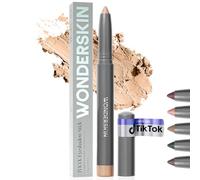 Wonderskin IYKYK Sombra en Barra - Sombra de ojos de larga duración, a prueba de roces y resistente al agua, acabado shimmer, con sacapuntas incorporado (Champán)