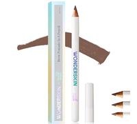 WONDERSKIN Lápiz de Cejas - Lápiz de cejas afilable para un acabado natural, maquillaje de ojos marrón, pomada de cejas de larga duración (Castaño)