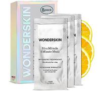 Wonderskin Mascarilla 8 Minutos, Mascarilla Facial Hidratante, Mascarilla Antiedad con Vitamina C y Niacinamida, Mascarilla Hidratante Facial - Paquete de 8