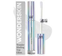 Wonderskin WONDER BLADING Brillo de Labios Transparente, Acabado de Alto Brillo, Brillo de Labios Hidratante, Maquillaje Labial (Clara)