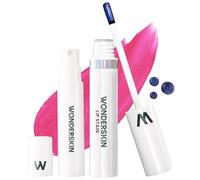 Wonderskin Wonder Blading Lip Stain Peel Off And Reveal Kit - Tinte De Labios Rosa De Larga Duración, Resistente Al Agua, Kit De Tinte De Maquillaje Natural A Prueba De Transferencia (Neon Rose)