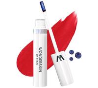Wonderskin Wonder Blading Mascarilla de Tinte Labial One Step, Tinte Rojo Natural de Larga Duración, Resistente al Agua y a Prueba de Transferencia (Playful)