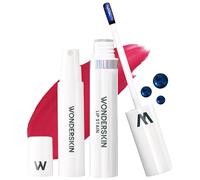 Wonderskin Wonder Blading Peel and Reveal Lip Stain Kit - Tinte labial rosa tipo peel-off, de larga duración, waterproof (First Kiss)