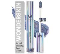 Wonderskin WONDER BLADING Top Gloss - Brillo de Labios, Sin Sensación Pegajosa ni Tacto Engorroso, Acabado de Alto Brillo, Maquillaje de Labios (Azul)