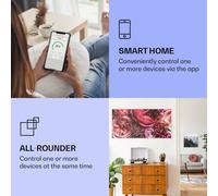 Wonderwall Air Art Calefactor infrarrojo inteligente de flor 120 x 60 cm 700 W Klarstein