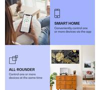 Wonderwall Air Art Calefactor infrarrojo inteligente de hoja negra 120 x 60 cm 700 W Klarstein