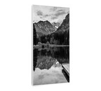 Wonderwall Air Art Calefactor infrarrojo inteligente de lago en blanco y negro 60 x 120 cm 700 W