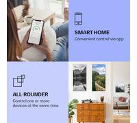 Wonderwall Air Art Calefactor infrarrojo inteligente de lago en blanco y negro 60 x 120 cm 700 W Klarstein