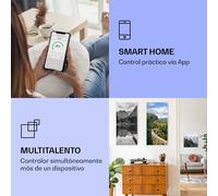 Wonderwall Air Art Calefactor infrarrojo inteligente de lago en blanco y negro 60 x 120 cm 700 W Klarstein