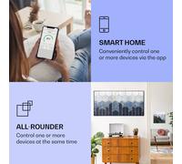 Wonderwall Air Art Calefactor infrarrojo inteligente de línea azul 120 x 60 cm 700 W Klarstein