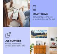 Wonderwall Air Art Calefactor infrarrojo inteligente de mármol azul 120 x 60 cm 700 W Klarstein