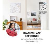 Wonderwall Air Art Smart Panel calefactor infrarrojo 60x60cm 350W App Mármol I Klarstein