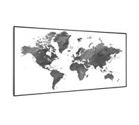 Wonderwall Art Smart 700W Panel Decorativo Por Infrarrojos Mapa Negro