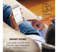 Wonderwall Smart Panel calefactor infrarrojo 60x100cm 600W Temporizador semanal IP24 Blanco