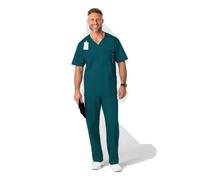 WonderWink 103XCARI4XL Wonder Work - Camiseta de Bolsillo múltiple para Hombre, Color Azul caribeño, Talla 4XL