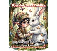 wonderwood goblins: A Whimsical Fantasy Coloring Book Filled with Cozy Forest Friends, Seasonal Magic, Charming Goblins and 70 Enchanting Grayscale Illustrations