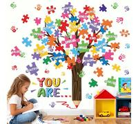 wondever Pegatinas de Pared Arbol Lápiz Infantiles Adhesivos Decorativos Huella de Mano Inspiración Frases Vinilos Pared para Habitación Infantiles Niños Guardería Aula