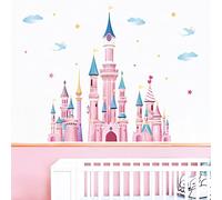 wondever Pegatinas de Pared Castillo de Hada Adhesivos Pared Decorativos Niña Vinilos Pared para Habitación Infantiles Dormitorio Salón