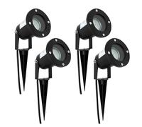 Wondlumi 4X Luces de jardín, mejoradas GU10 Spot Light Alimentación 240V Focos de paisaje IP65 Impermeable Jardín al aire libre Uplights para Pathway Yard Patio, sin bombillas