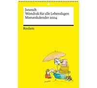 Wondrak para todas las situaciones de la vida (calendario mensual 2024) | Planificador mensual con espiral para colgar | Calendario con espacio para notas - Reclam