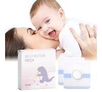 WONDSIGHIN Parches de ombligo para el ombligo, almohadillas de algodón impermeables para hernia del ombligo del bebé, parche de hernia umbilical infantil, parche de ombligo para recién nacido, 10 x 10