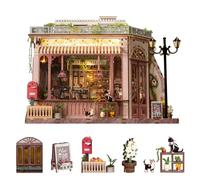 Wondyland Kit de rincón de libros - Kit de casa de muñecas de diorama en miniatura, Booknook para decoración de estantería de casa 3D, rompecabezas de madera 3D, regalos para adultos, adolescentes y