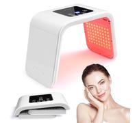 WONEDIRR Máscara de terapia de luz facial LED: plegable de 7 colores y colores cíclicos, máscara de luz LED para el cuidado de la piel (no compres máscaras de otras marcas, confía solo en WONEDIRR