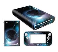 Wonhomke 1set Vinilo Skin para Nintendo Wii U Cubierta Protectora Calcomanía Envolvente Cubierta Juego Consola Decoración Pegatinas Juego Completo Antiarañazos (PS4-005)