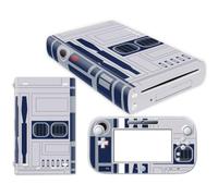 Wonhomke 1set Vinilo Skin para Nintendo Wii U Cubierta Protectora Calcomanía Envolvente Cubierta Juego Consola Decoración Pegatinas Juego Completo Antiarañazos (PS4-007)