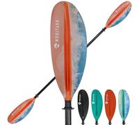 WONITAGO Carbon Kayak Paddle 003-Ocean Orange Remo Fibra, Naranja océano, 220-240cm